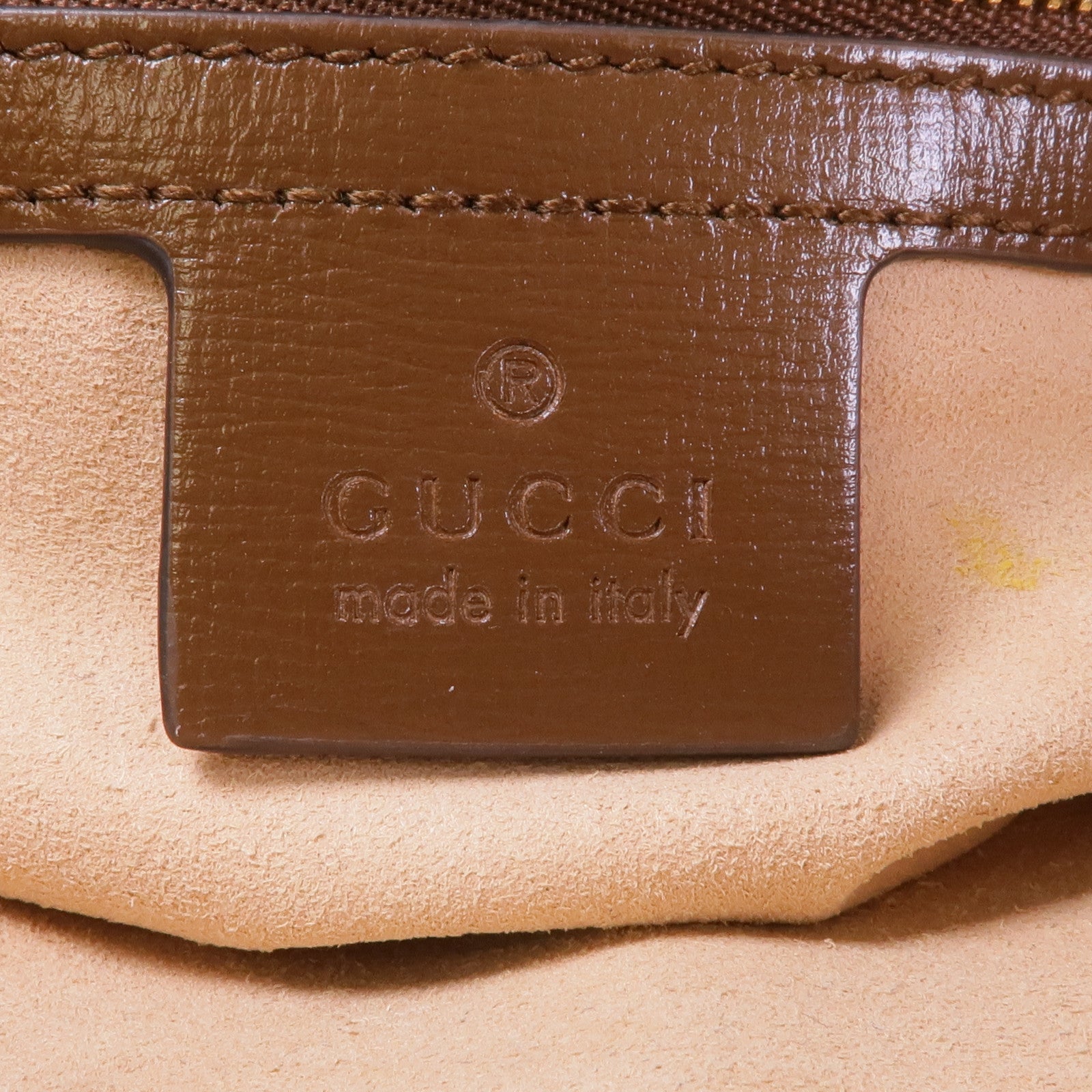 GUCCI 塗層帆布Horsebit 1955金扣肩背袋