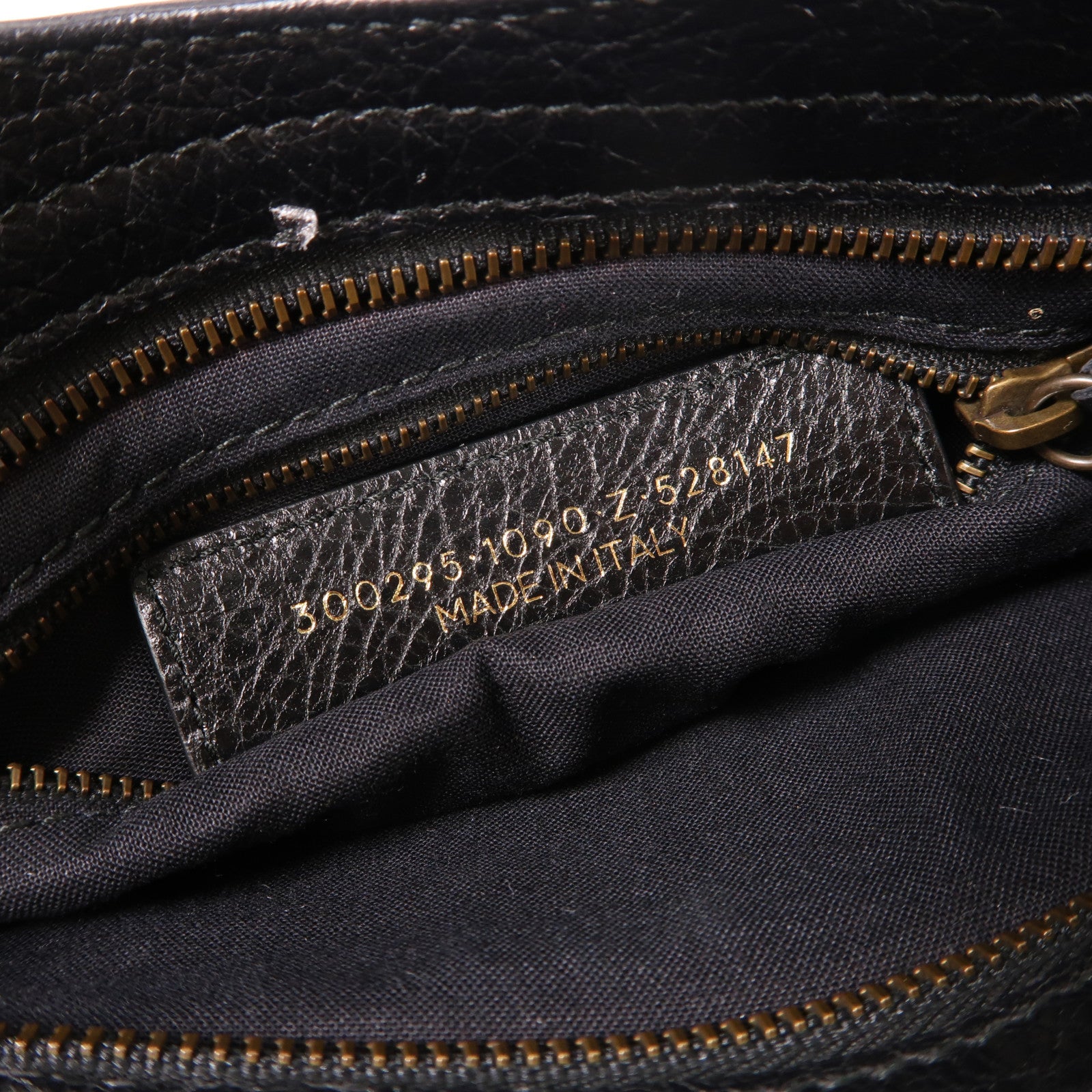 BALENCIAGA 牛皮皮革Mini City手挽肩背兩用袋黑色