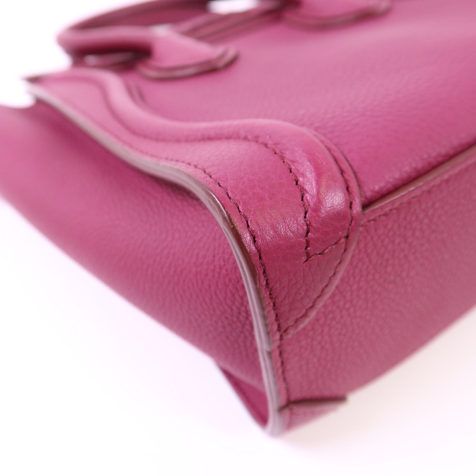 CELINE 牛皮皮革Nano Luggage金扣手挽肩背兩用袋