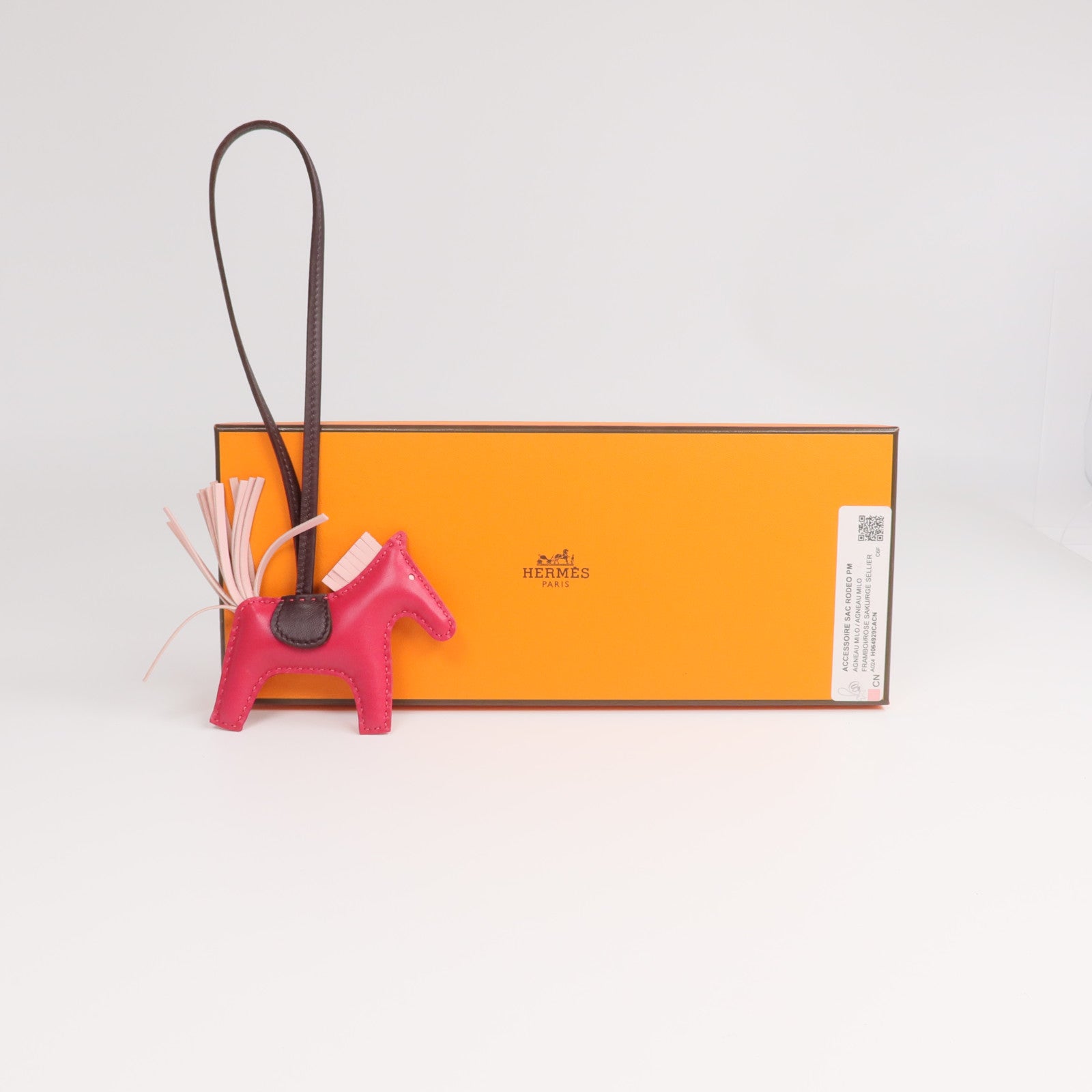HERMES Milo皮革Rodeo PM掛飾
