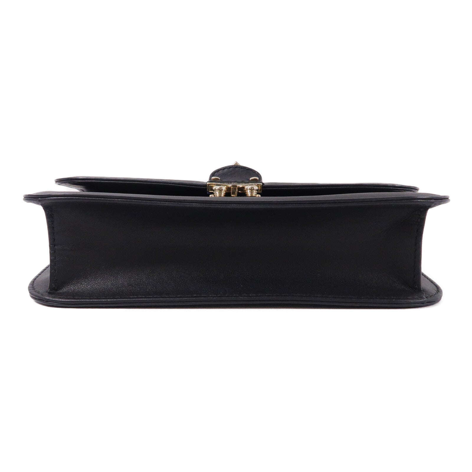Valentino 牛皮皮革Rockstud Glam Lock鏈帶肩背袋