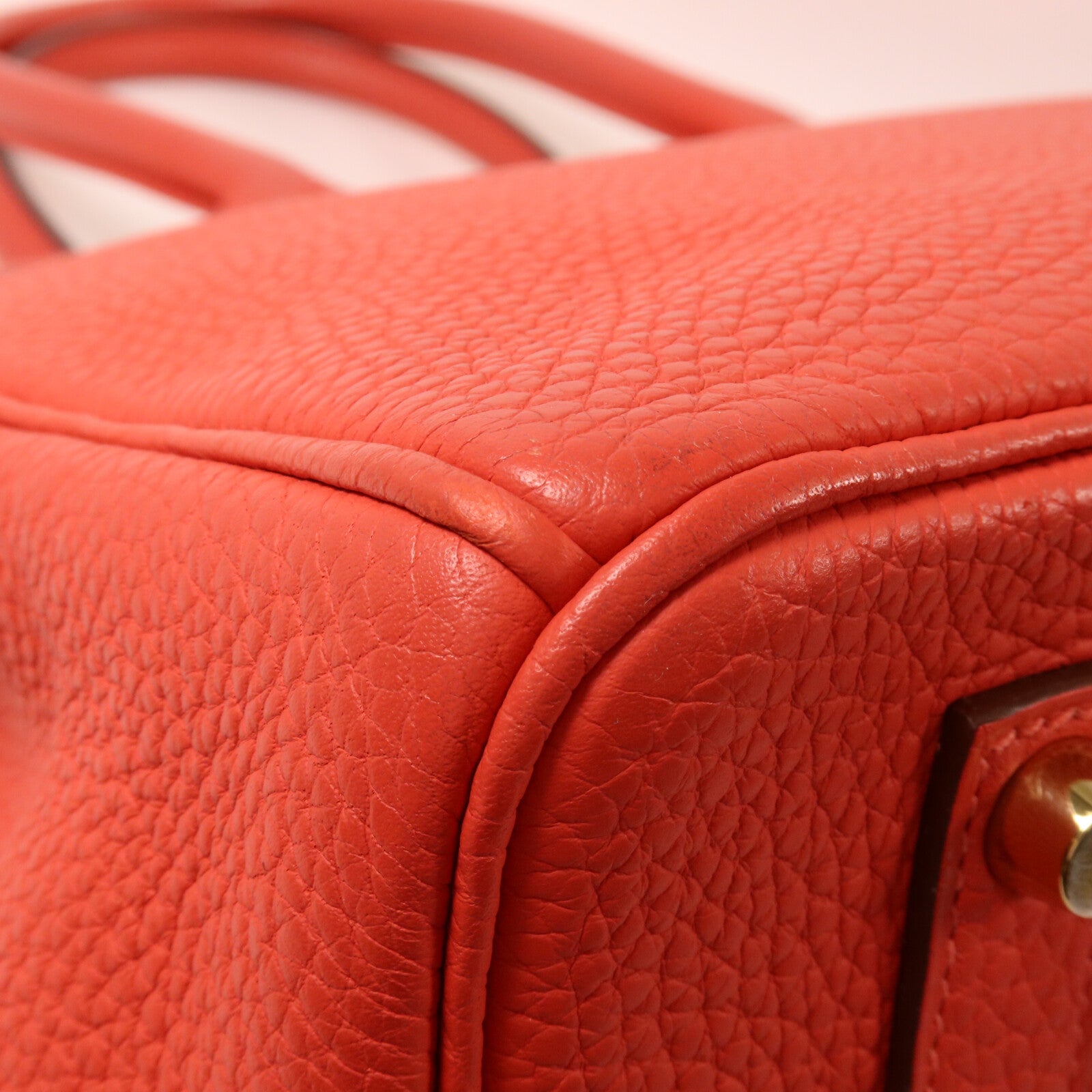 HERMES Togo皮革Birkin 35手挽袋Rouge Pivoine