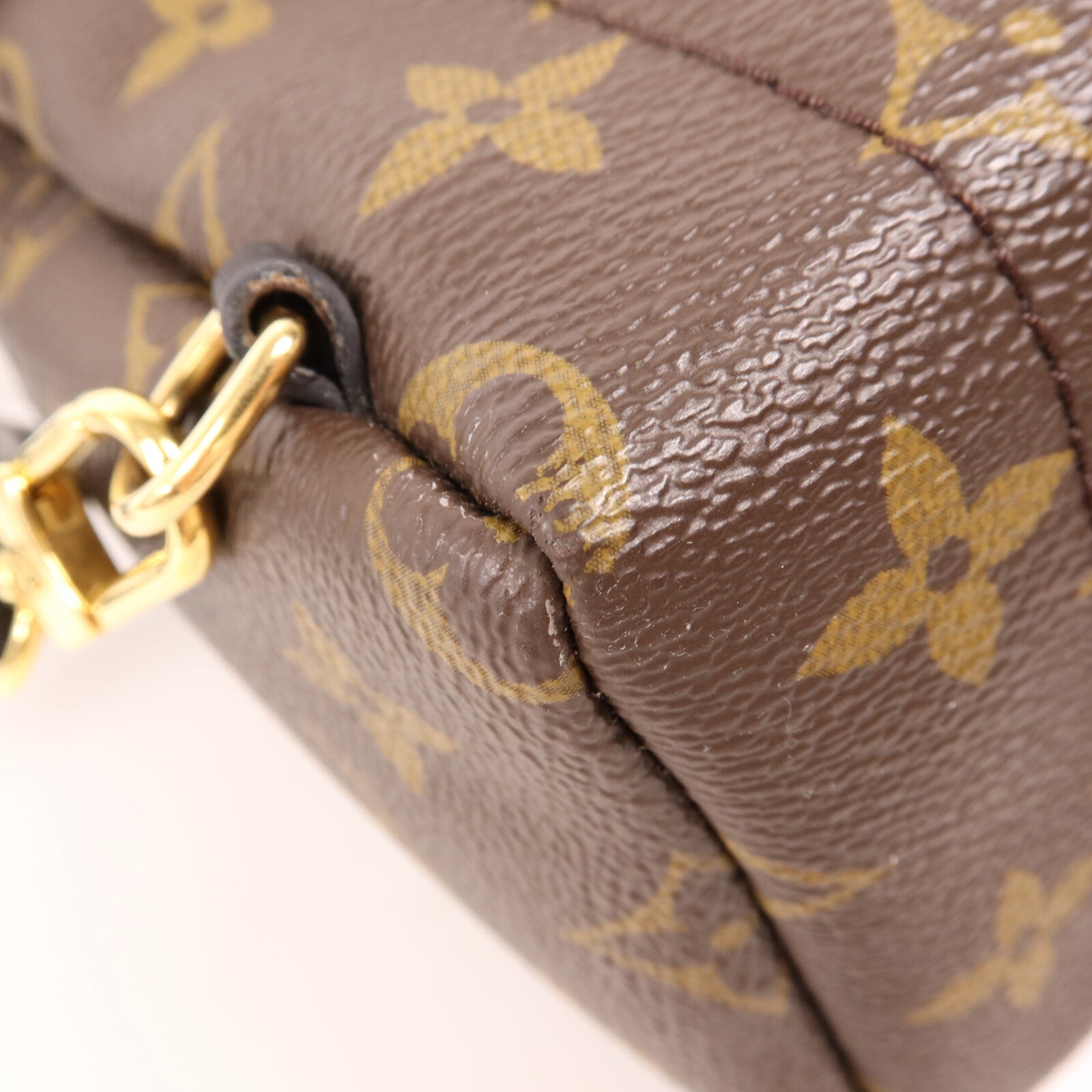 LOUIS VUITTON 【激減優惠】Monogram Palm Springs Mini金扣背包