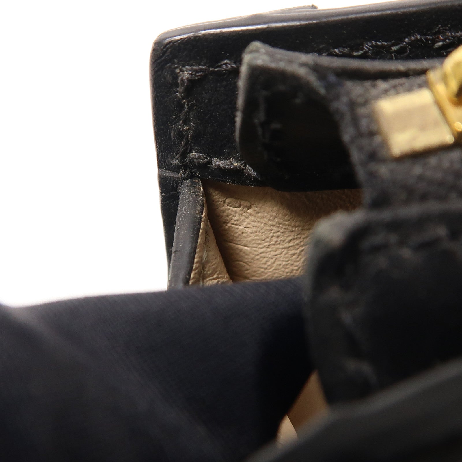 LOUIS VUITTON Monogram Reverse Trunk Clutch金扣肩背袋棕色