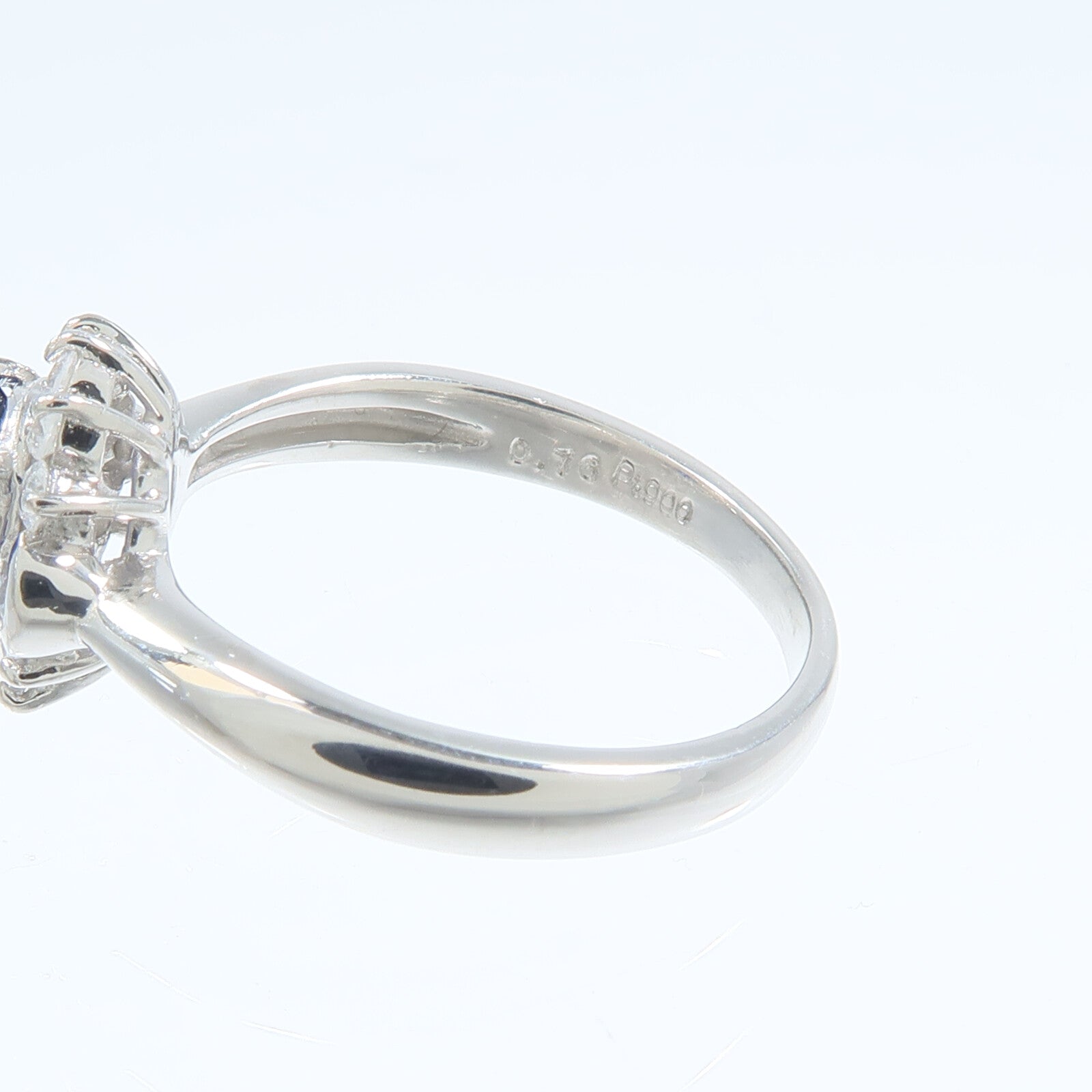 JEWELRY PT900鉑金Sapphire Diamond Ring藍寶石/鑽石戒指