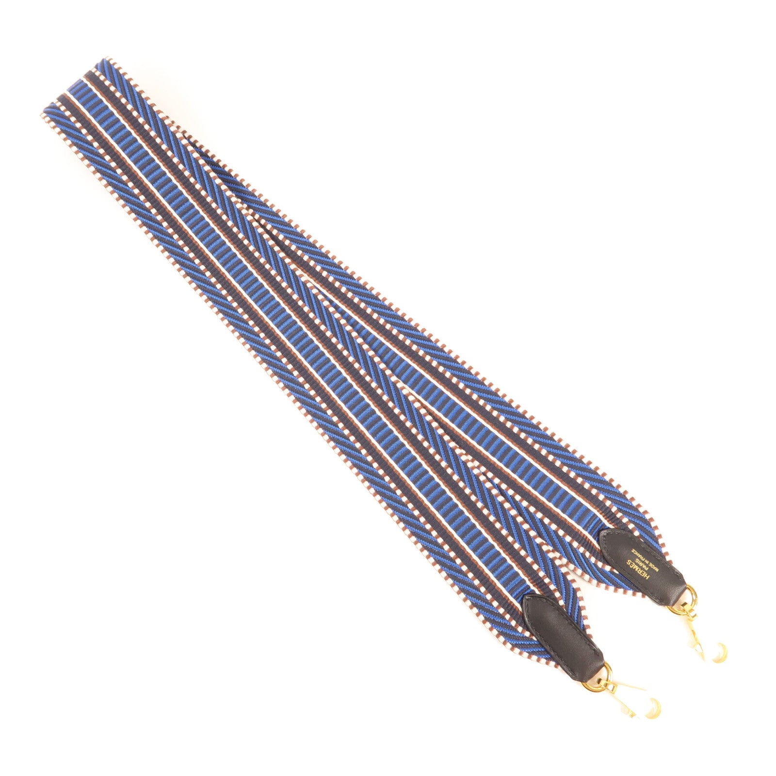HERMES 帆布Strap金扣肩背帶