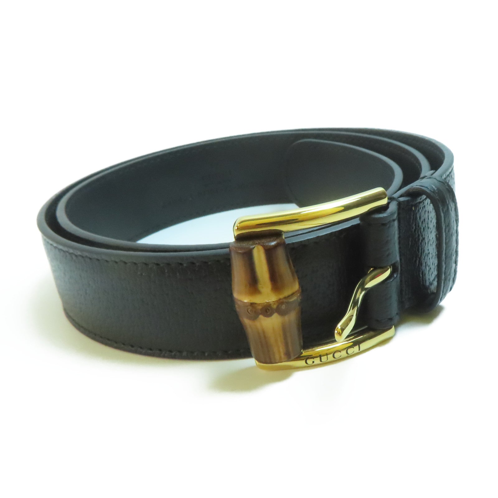 GUCCI 牛皮皮革Belt金扣皮帶