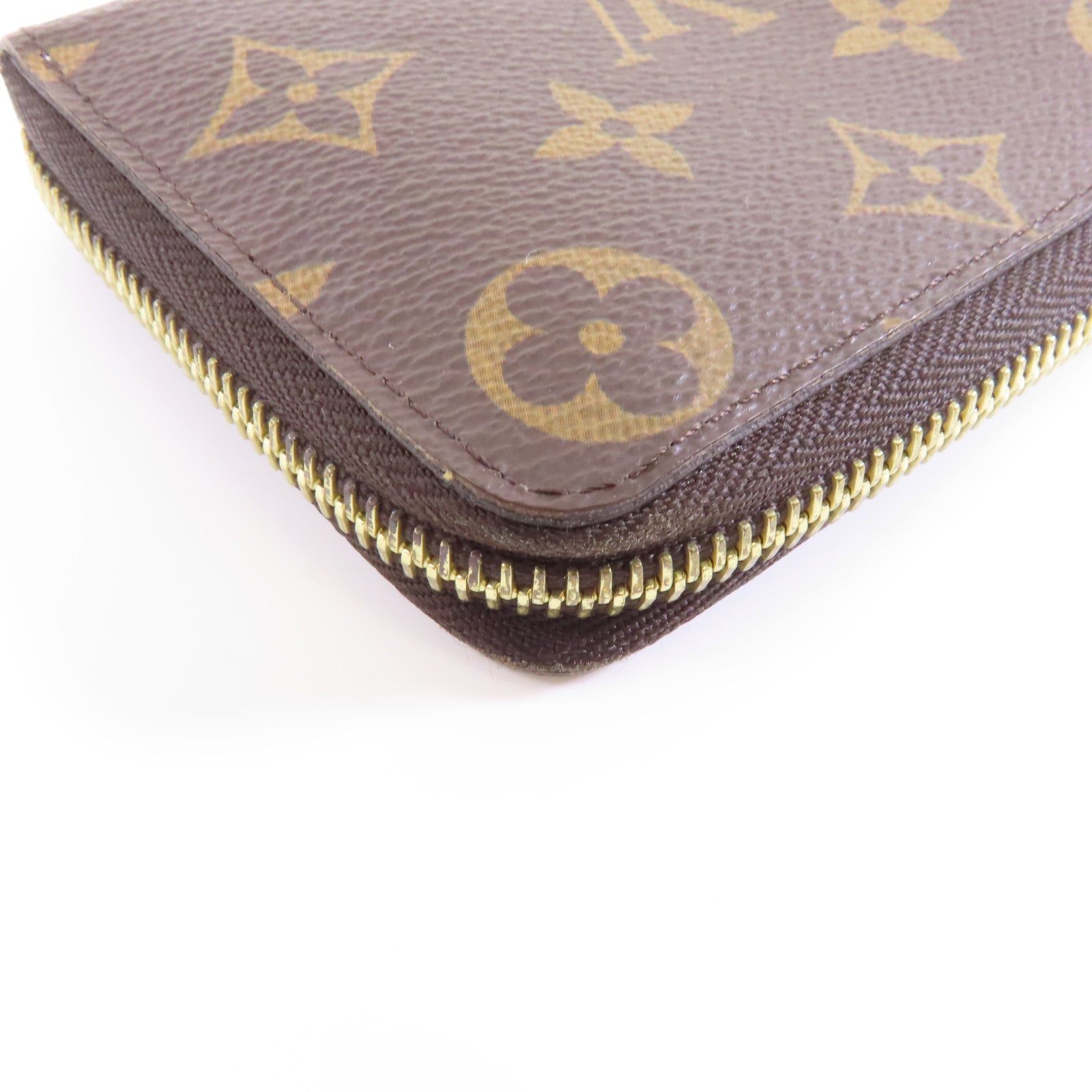 LOUIS VUITTON Monogram Clemence Wallet金扣長錢包棕色/粉紅色