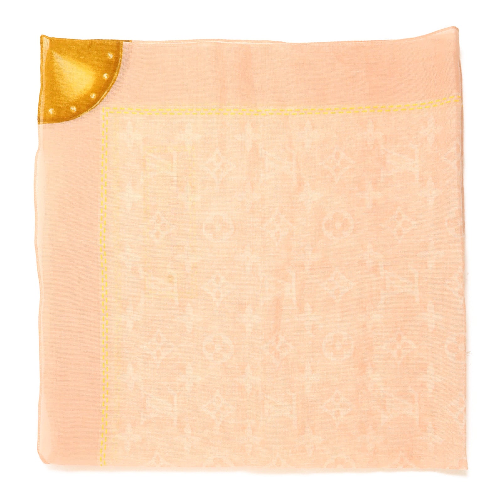 LOUIS VUITTON LV Scarf Silk Pink/Yellow