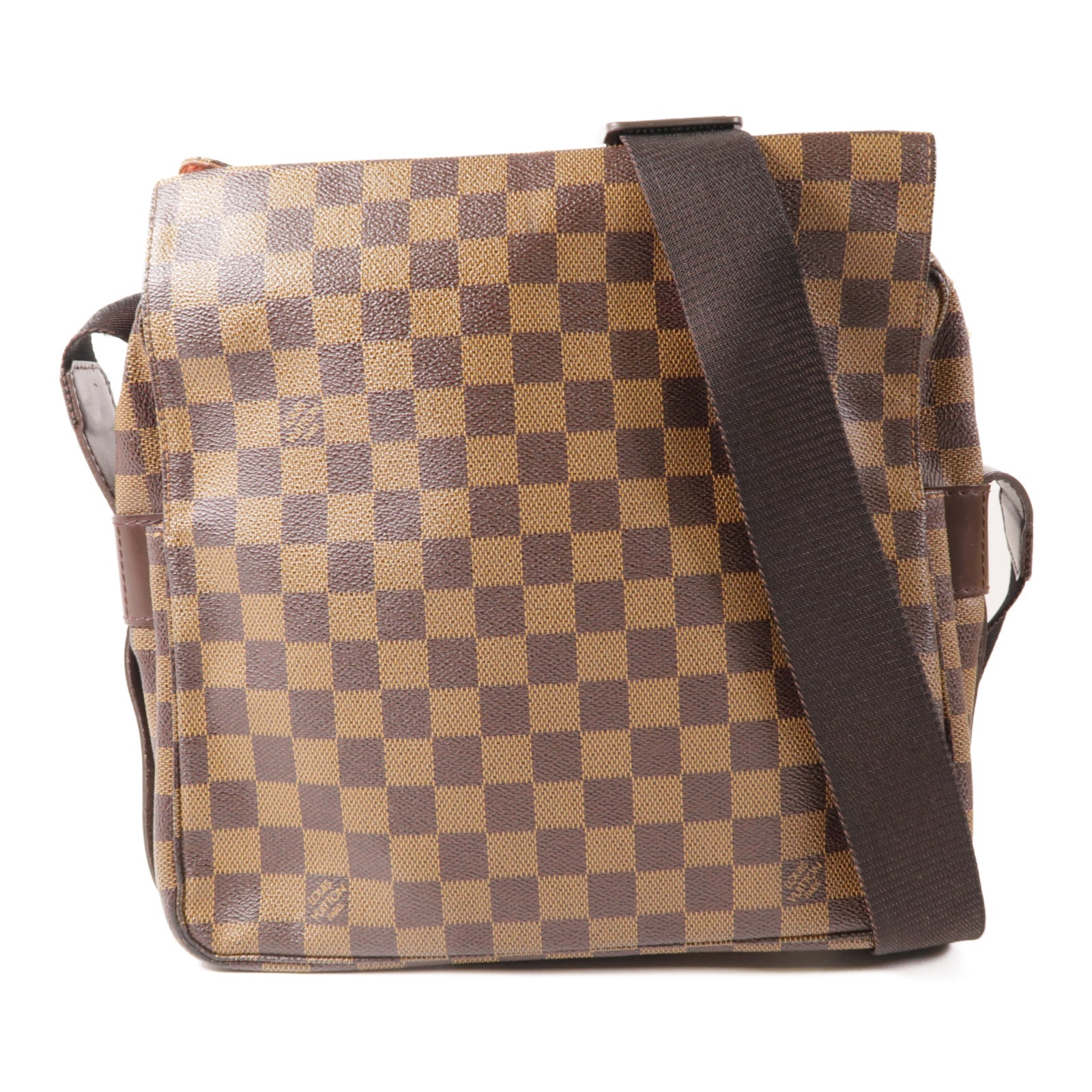 LOUIS VUITTON LV GHW Naviglio Shoulder Messenger Bag N45255 Damier Brown