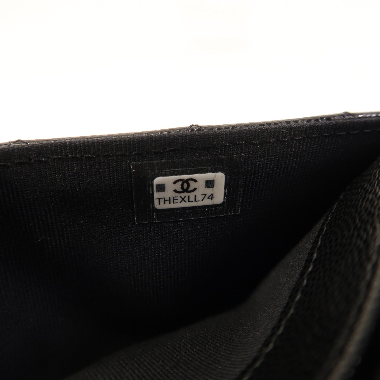CHANEL 牛皮皮革Long Wallet金扣長錢包