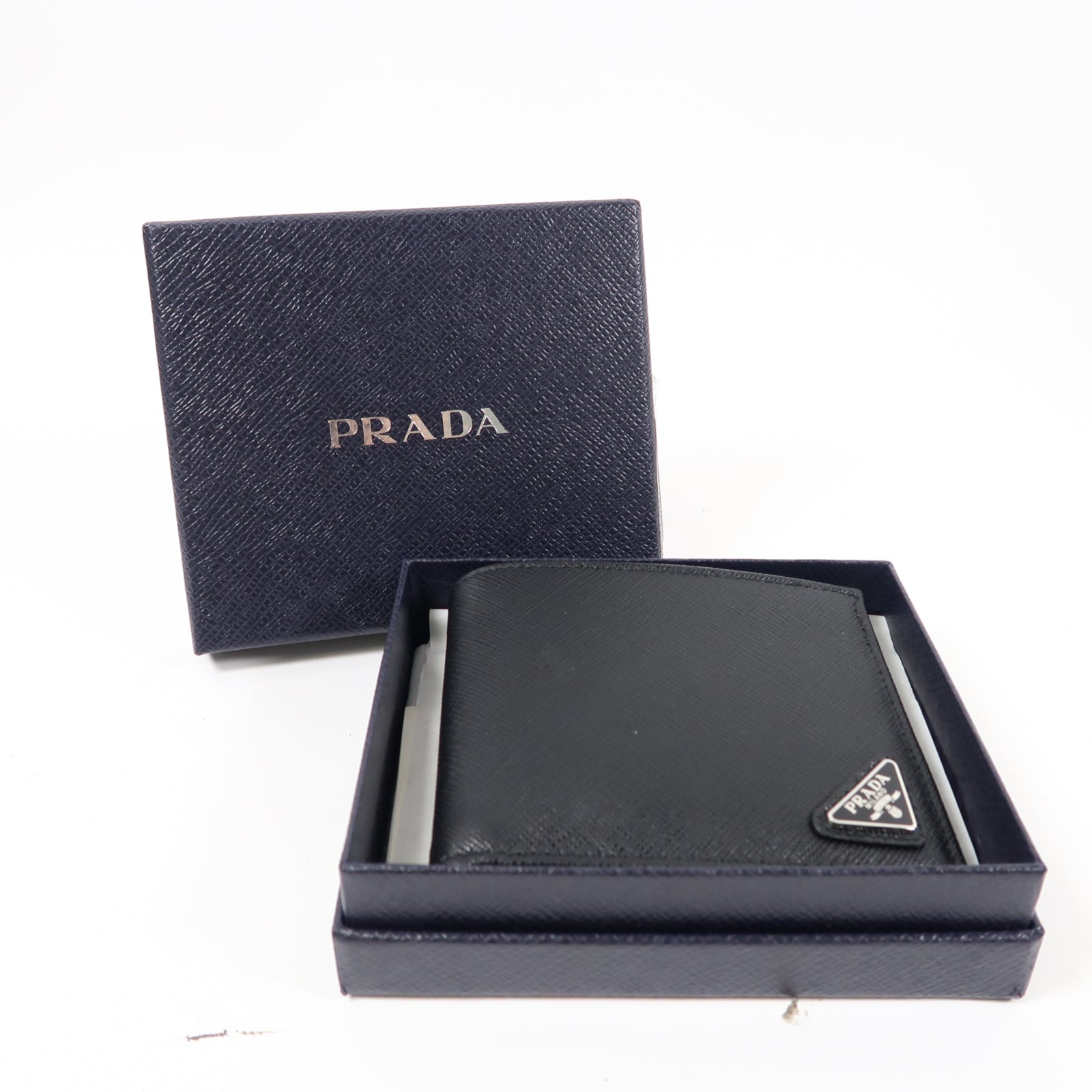 PRADA Saffiano皮革Pocketbook Wallet錢包黑色