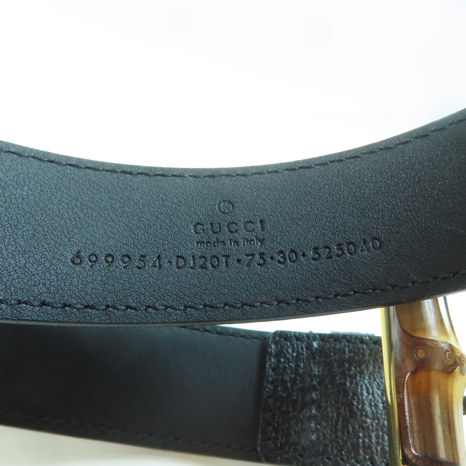 GUCCI 牛皮皮革Belt金扣皮帶