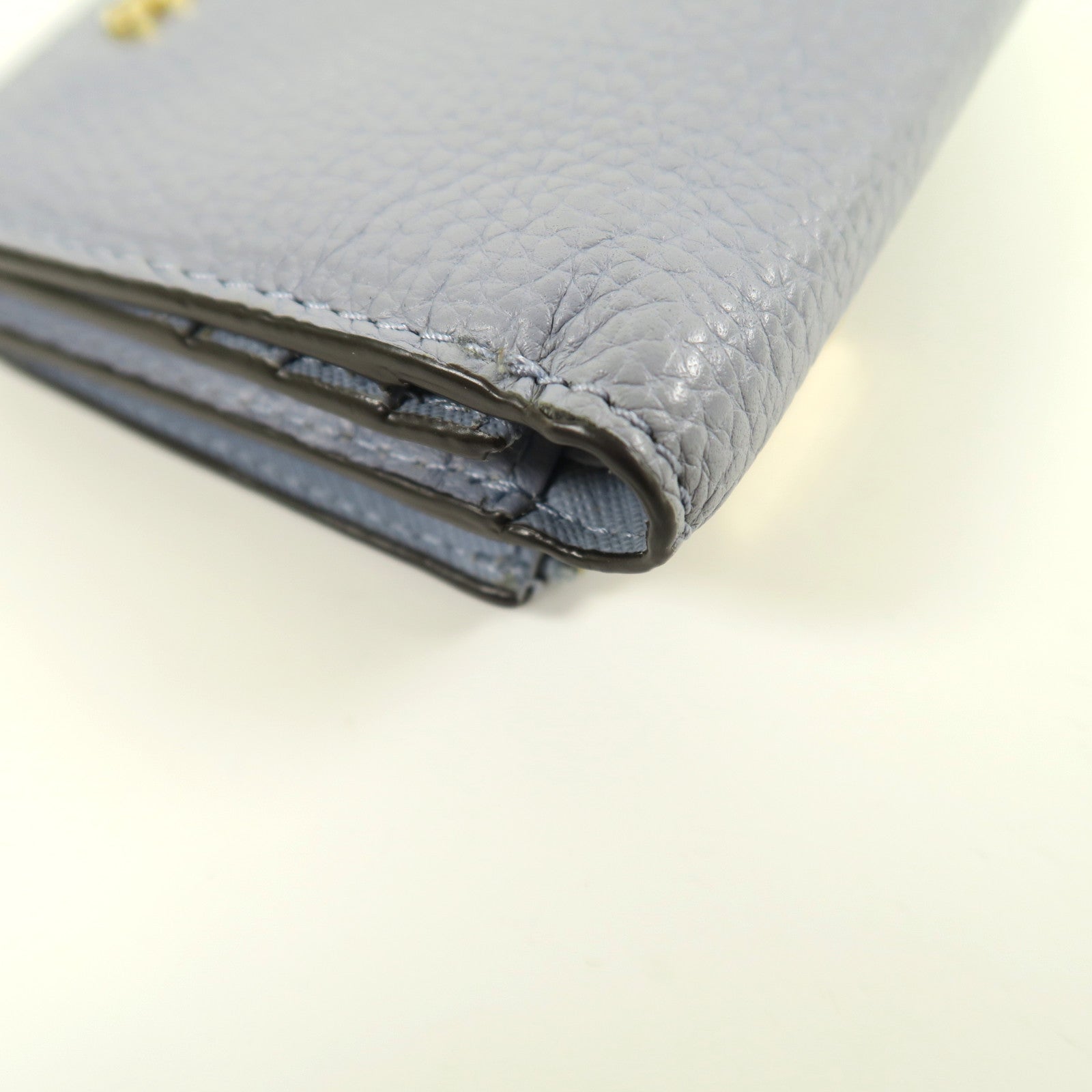 Michael Kors 【激減優惠】牛皮皮革Wallet金扣錢包藍色