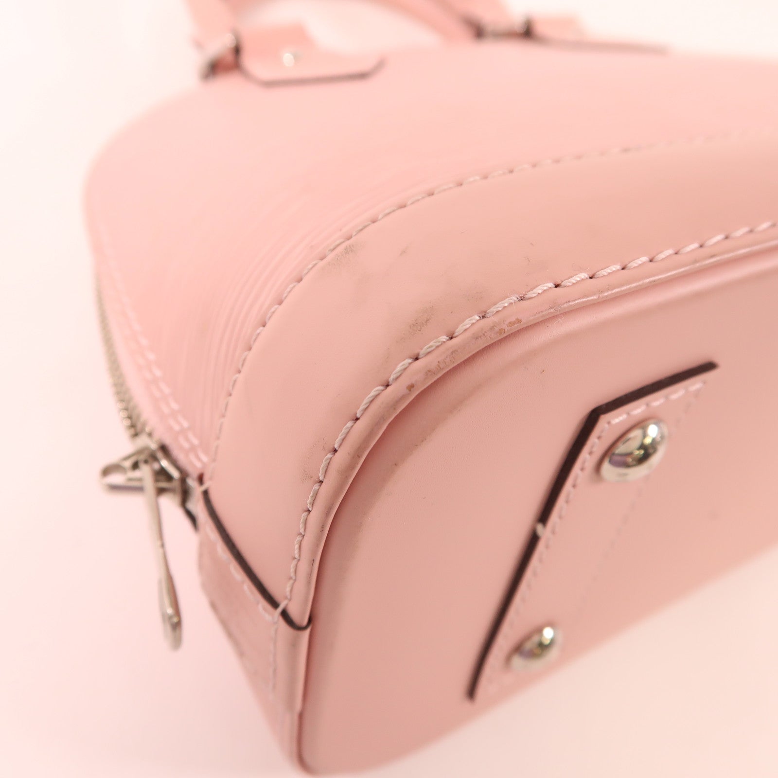 LOUIS VUITTON Epi Alma BB銀扣手挽肩背兩用袋