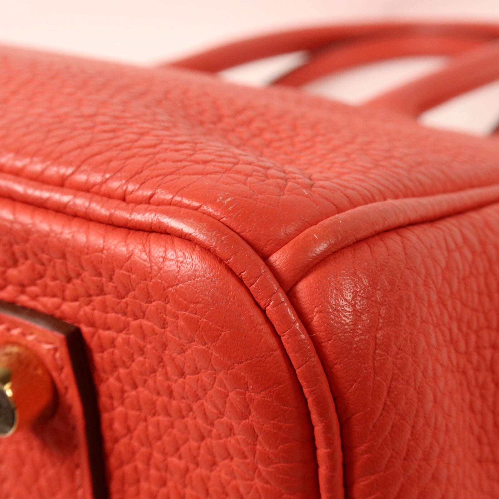 HERMES Togo皮革Birkin 35手挽袋Rouge Pivoine