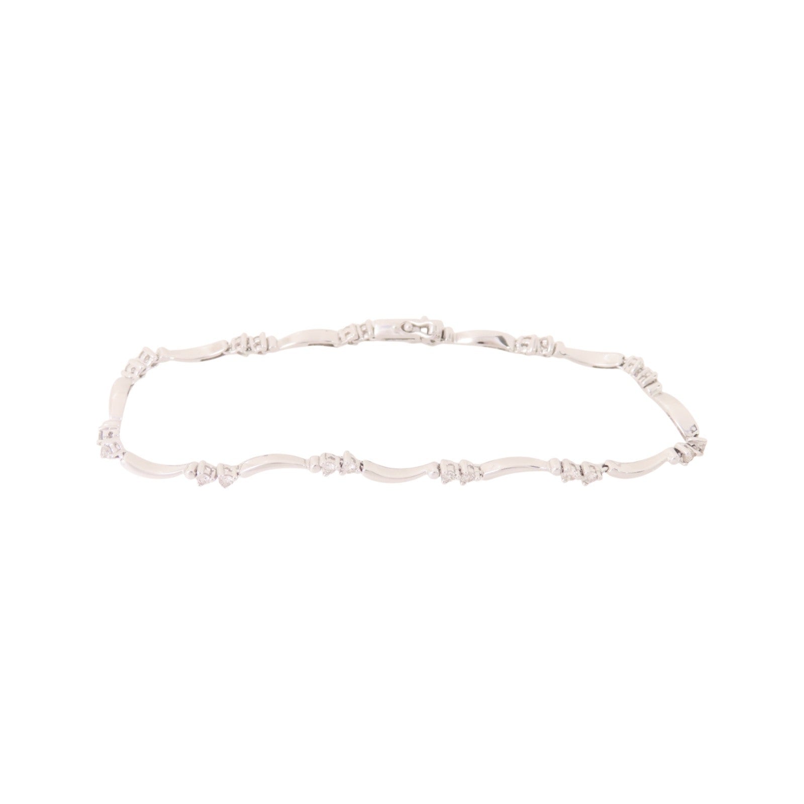 JEWELRY Diamond Bracelet 18K White Gold