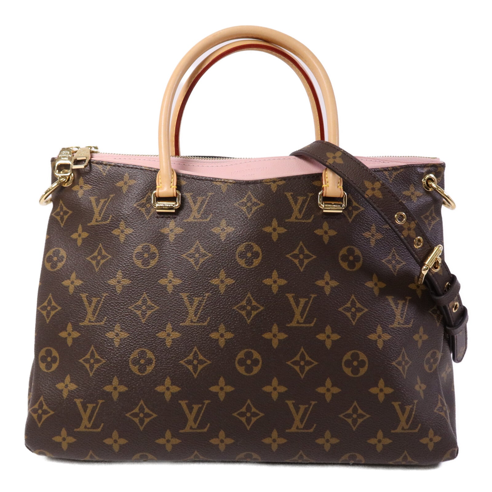 LOUIS VUITTON Monogram Pallas MM金扣手挽肩背兩用袋