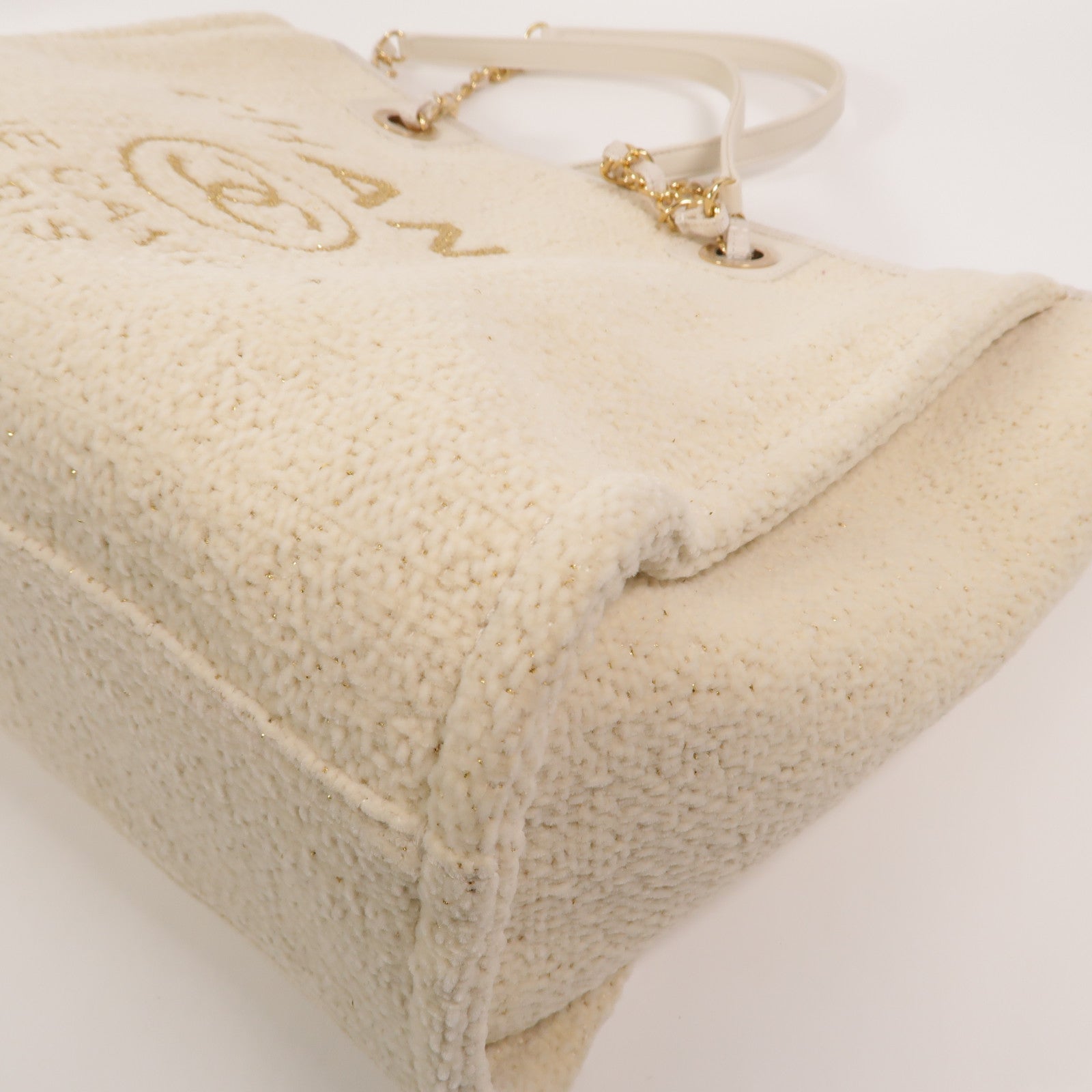 CHANEL Tweed Deauville Small Tote鏈帶肩背袋