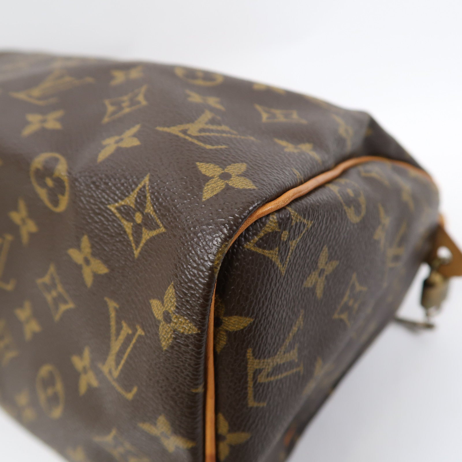 LOUIS VUITTON Monogram Speedy 30金扣手挽袋啡色