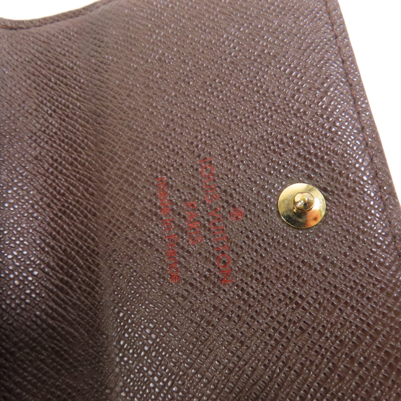 LOUIS VUITTON 【激減優惠】Damier Porte Monnaie Viennois金扣短錢包