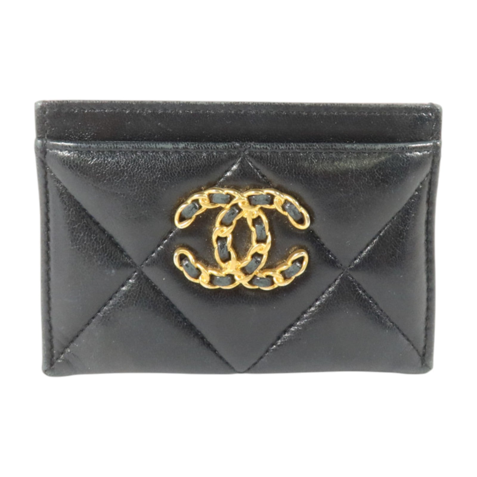 CHANEL 羊皮皮革Chanel 19卡片套