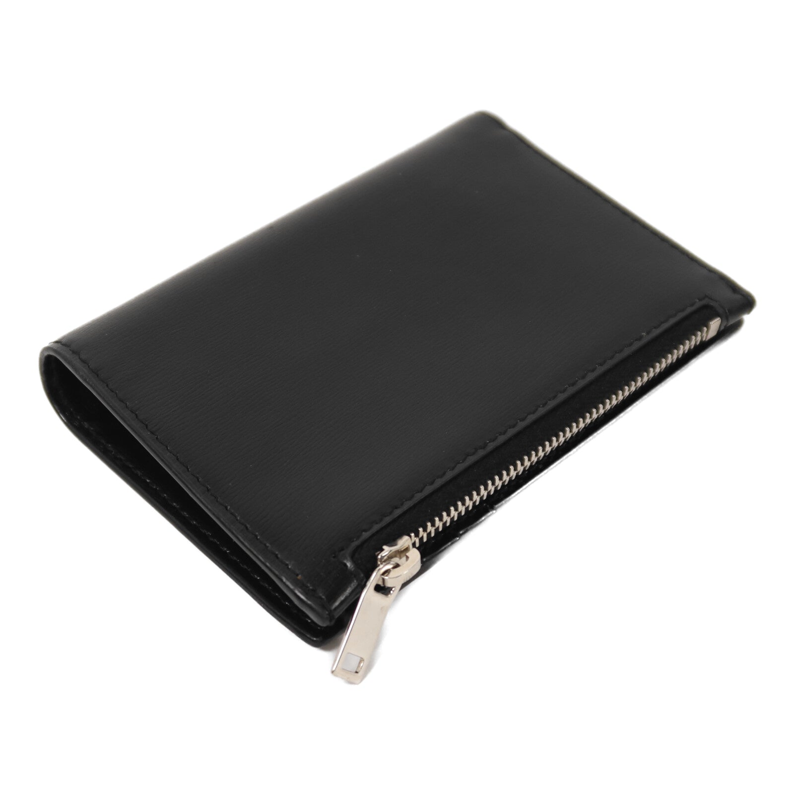 SAINT LAURENT 牛皮皮革Wallet銀扣錢包