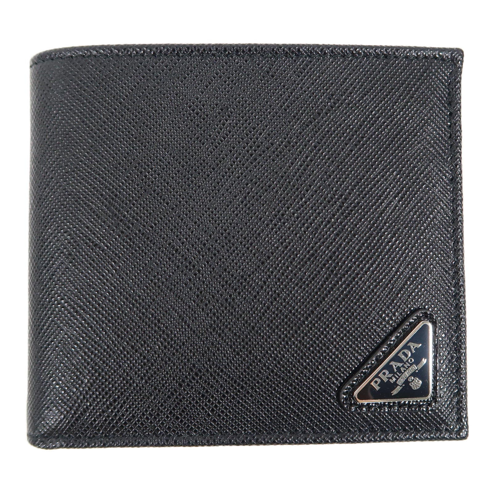 PRADA Saffiano皮革Pocketbook Wallet錢包黑色