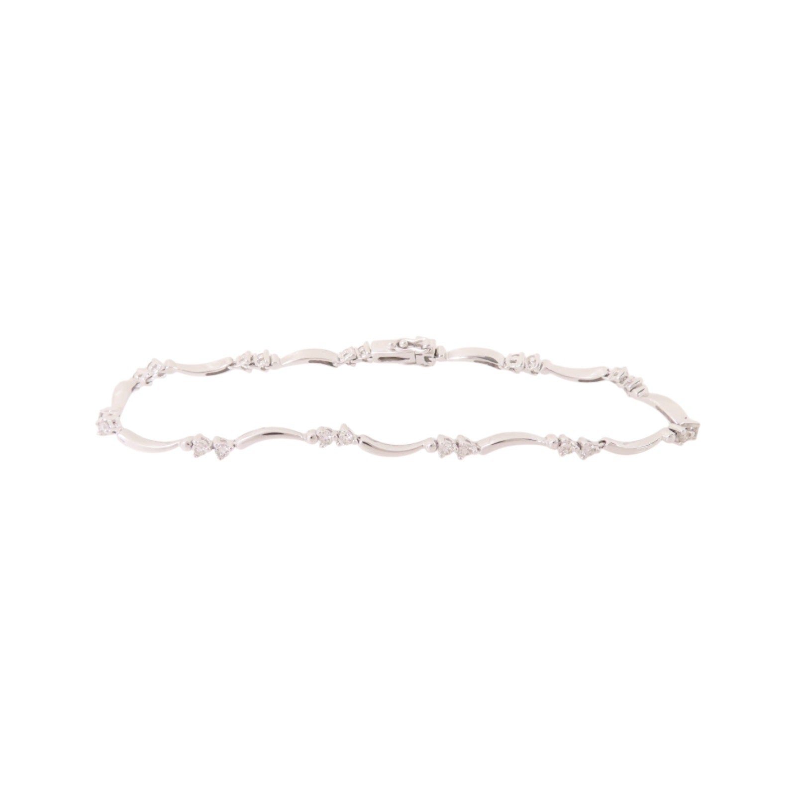JEWELRY Diamond Bracelet 18K White Gold