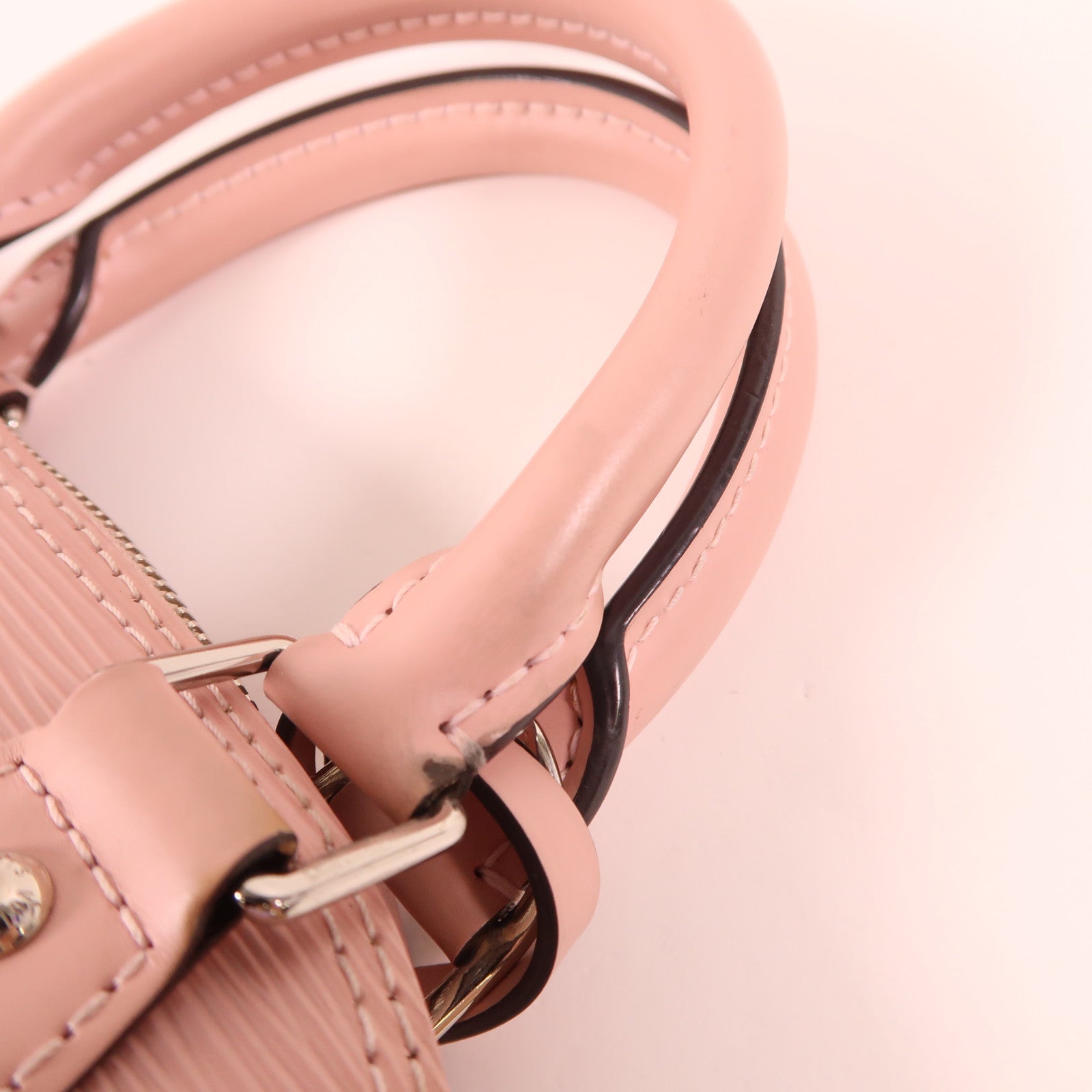 LOUIS VUITTON Epi Alma BB銀扣手挽肩背兩用袋