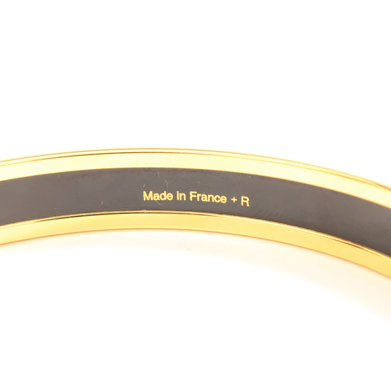 HERMES Quadrige Bangle Metal Grey/Red/White