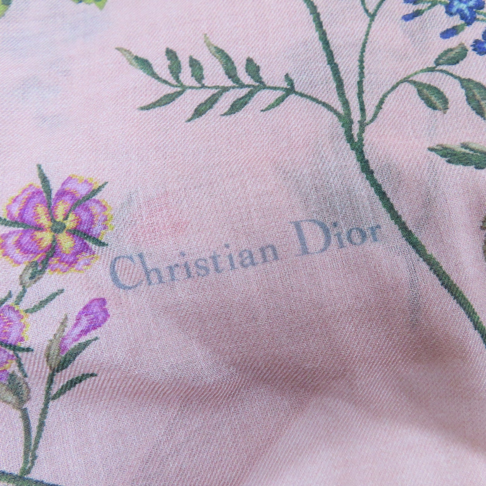 Dior 【激減優惠】羊絨Scarf圍巾粉紅色/彩色