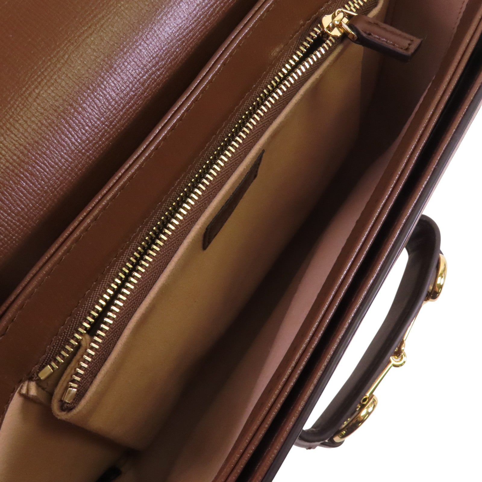 GUCCI 塗層帆布Horsebit 1955 MM金扣肩背袋