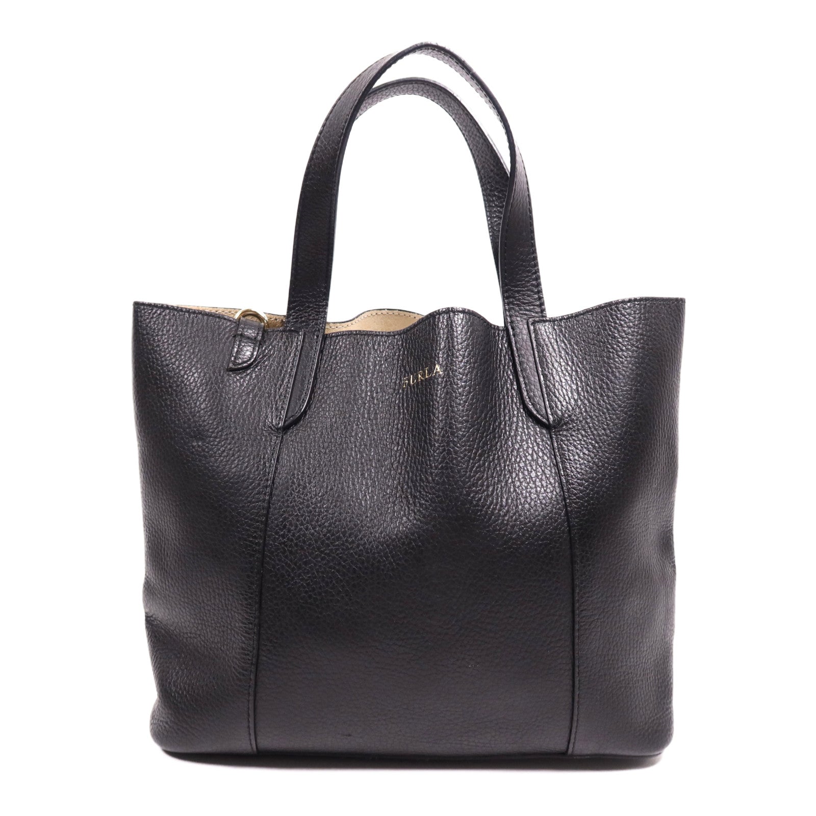 Furla 牛皮皮革Hand Bag金扣手挽袋