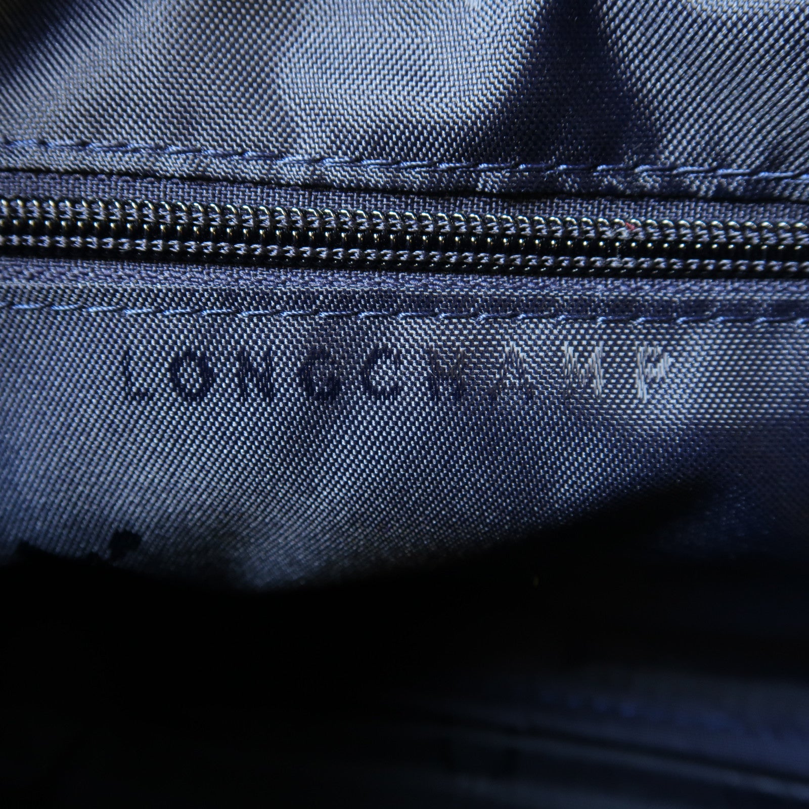 Longchamp 尼龍Shoulder Bag銀扣肩背袋藍色
