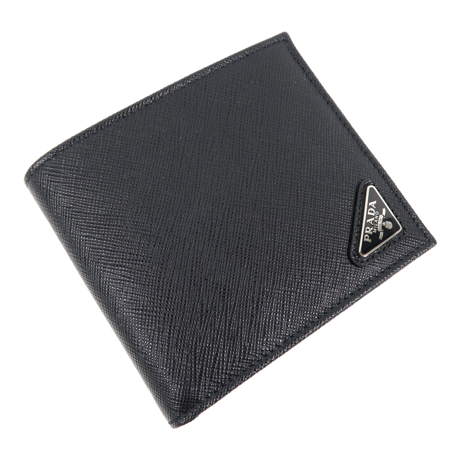 PRADA Saffiano皮革Pocketbook Wallet錢包黑色