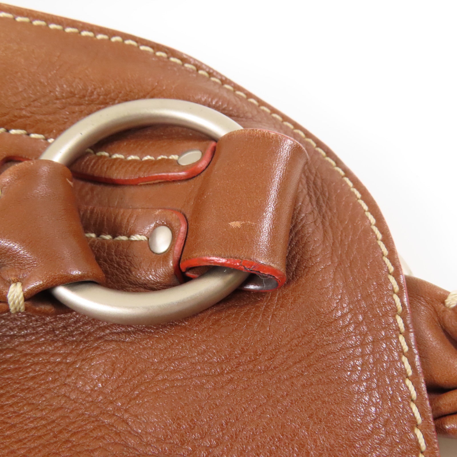 CELINE 【激減優惠】牛皮皮革Shoulder Bag銀扣肩背袋