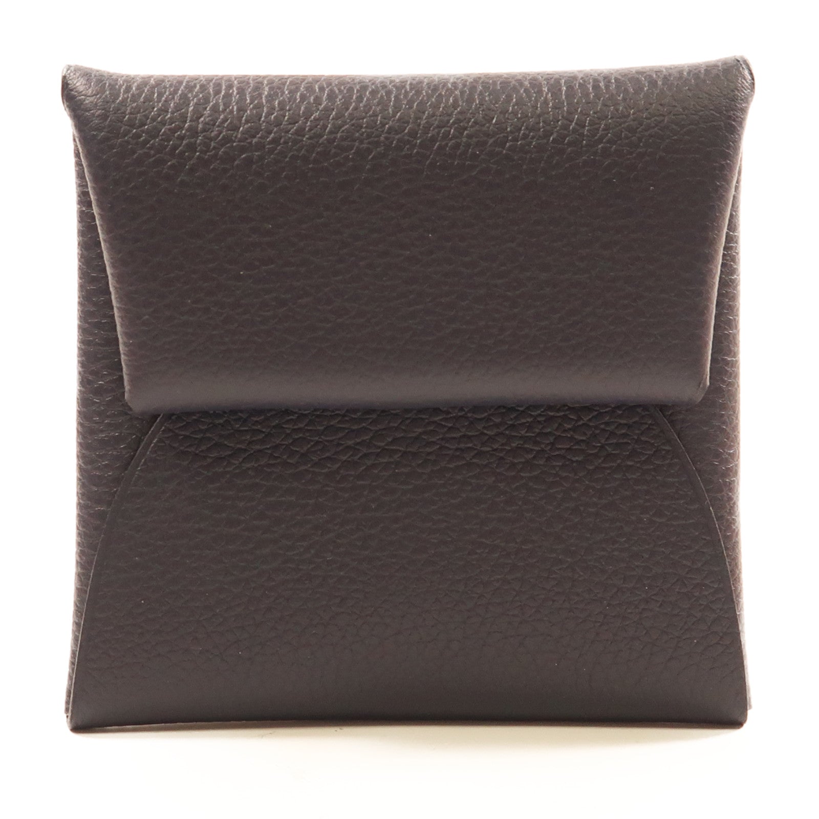 HERMES 【激減優惠】Clemence皮革Change Purse銀扣零錢包Navy