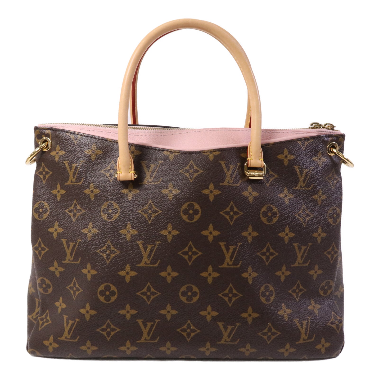 LOUIS VUITTON Monogram Pallas MM金扣手挽肩背兩用袋