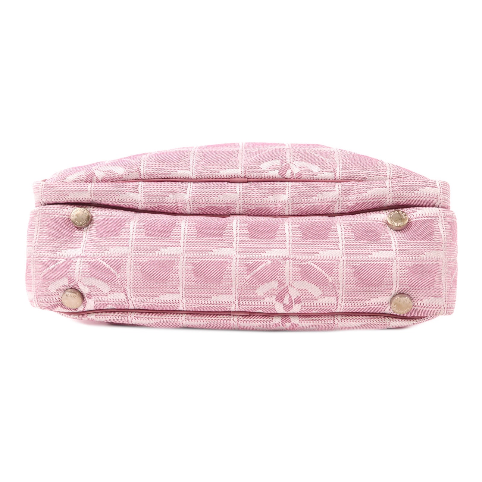 CHANEL 帆布Shoulder Bag銀扣手挽肩背兩用袋