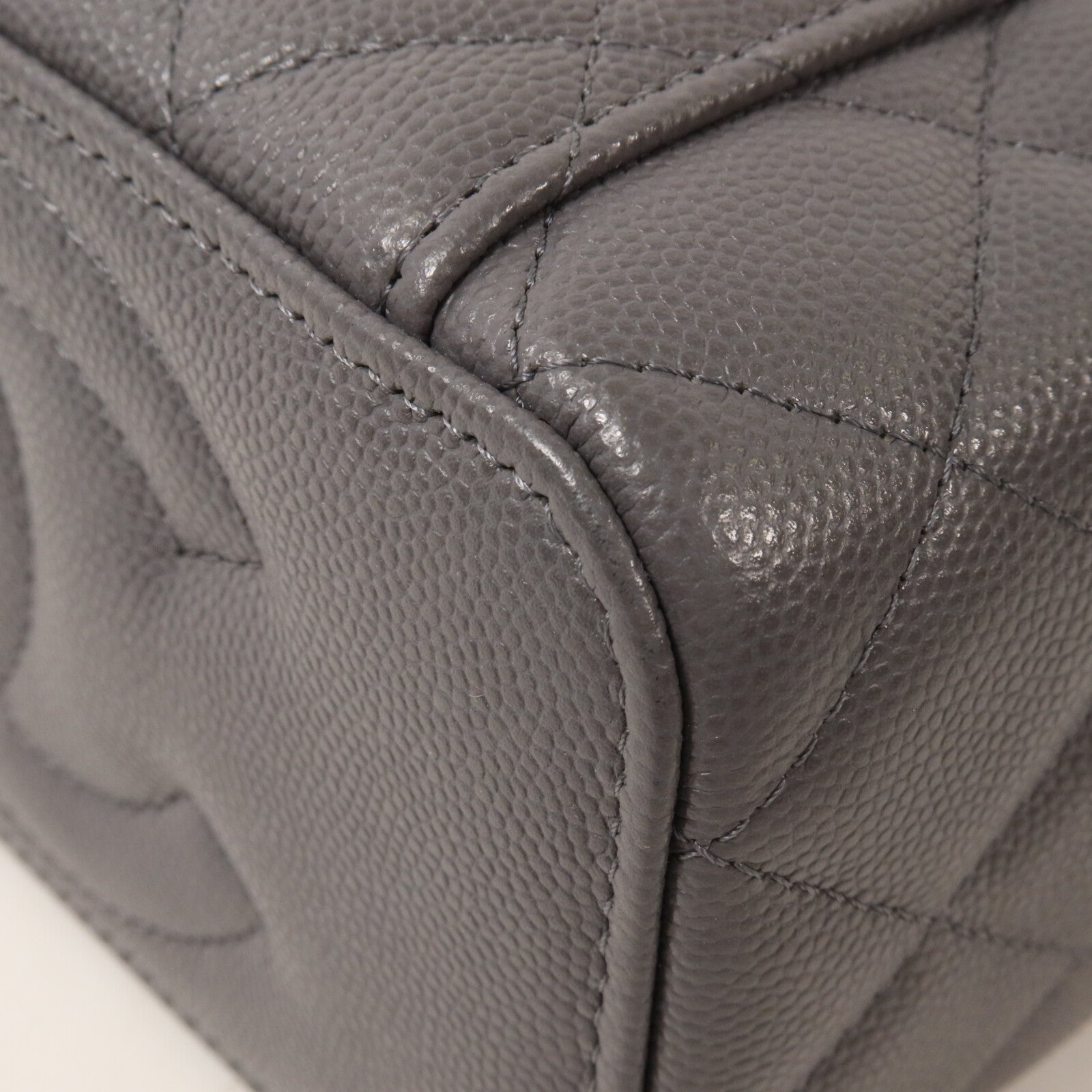 CHANEL 牛皮皮革Top Handle Vanity Case鏈帶手挽肩背兩用袋
