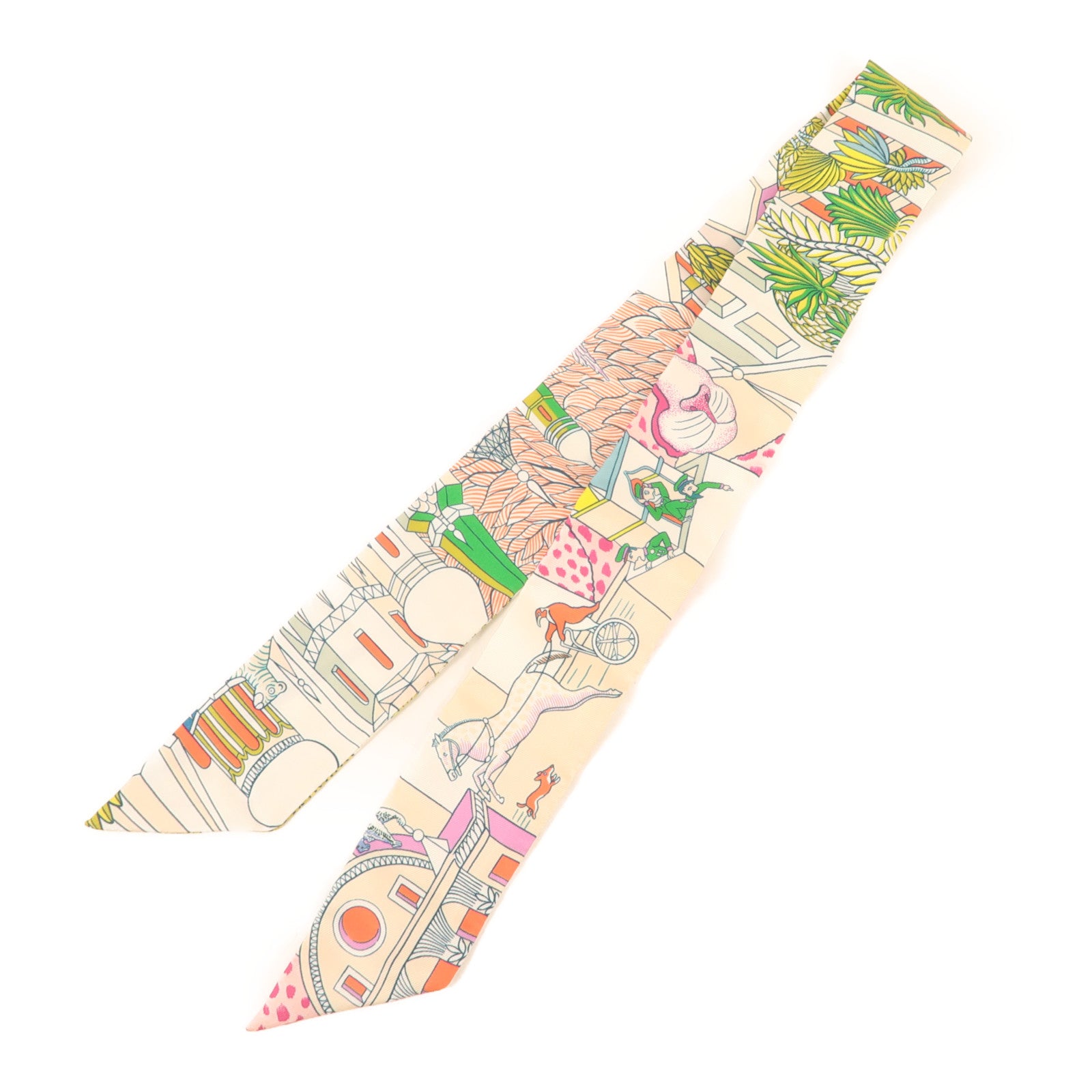 HERMES 絲質Twilly絲巾