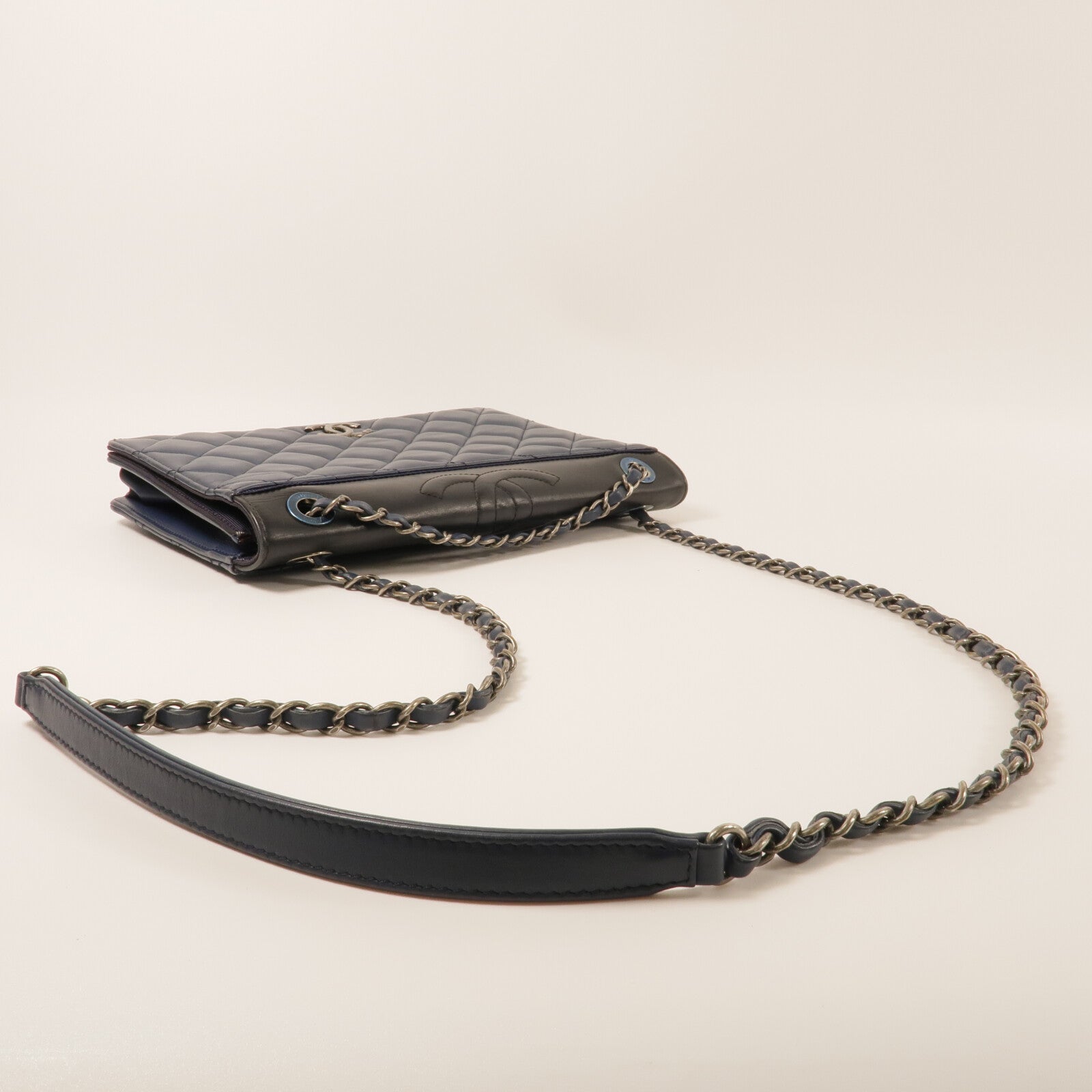 CHANEL 羊皮皮革Ballerine Flap Bag鏈帶肩背袋