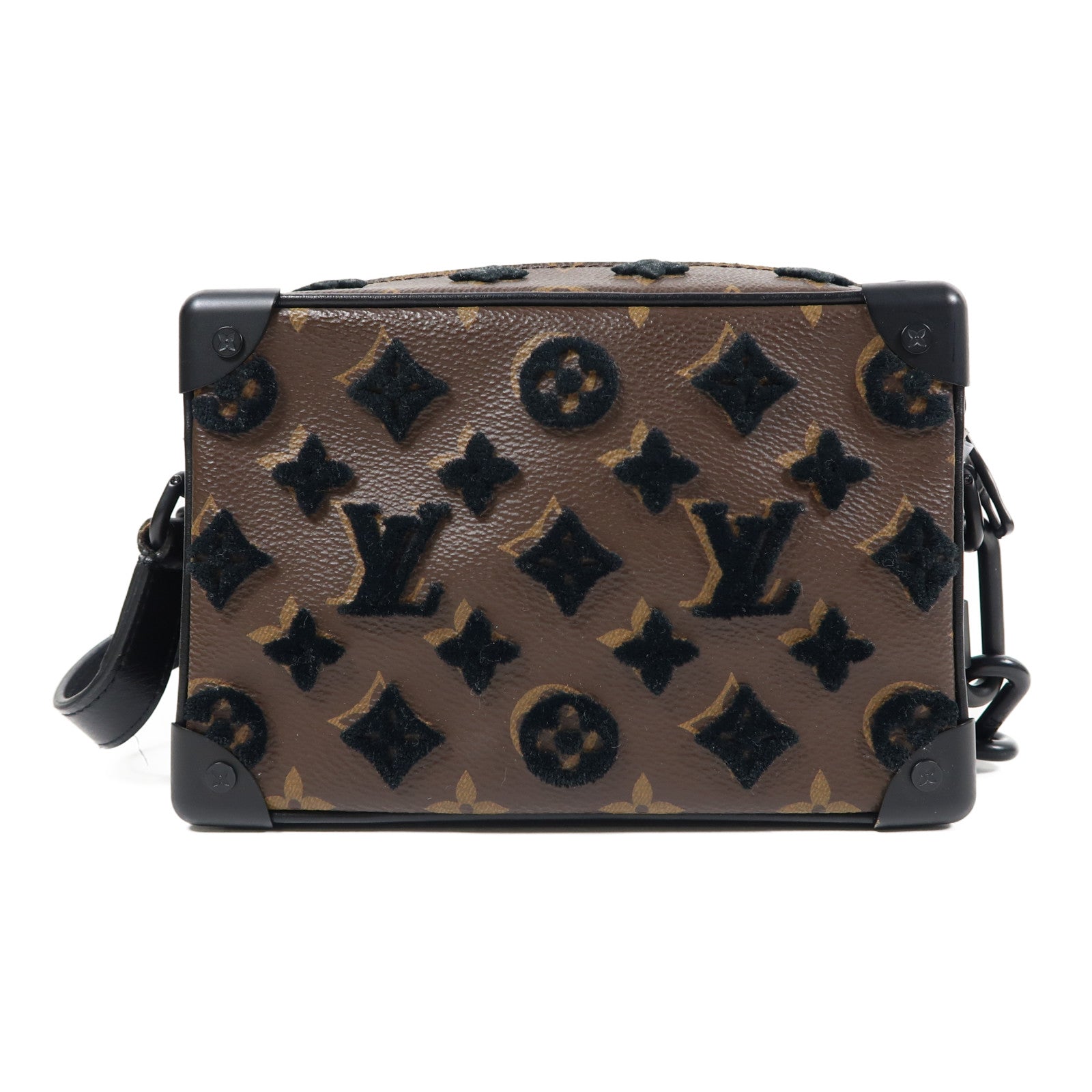 LOUIS VUITTON 【激減優惠】Monogram Soft Trunk Bag肩背袋啡色/黑色
