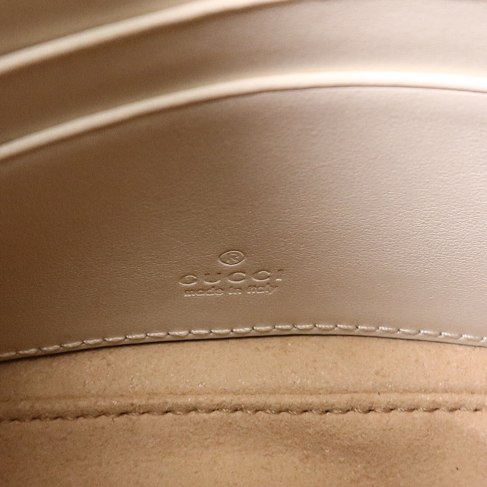 GUCCI 牛皮皮革GG Marmont Mini Bucket肩背袋
