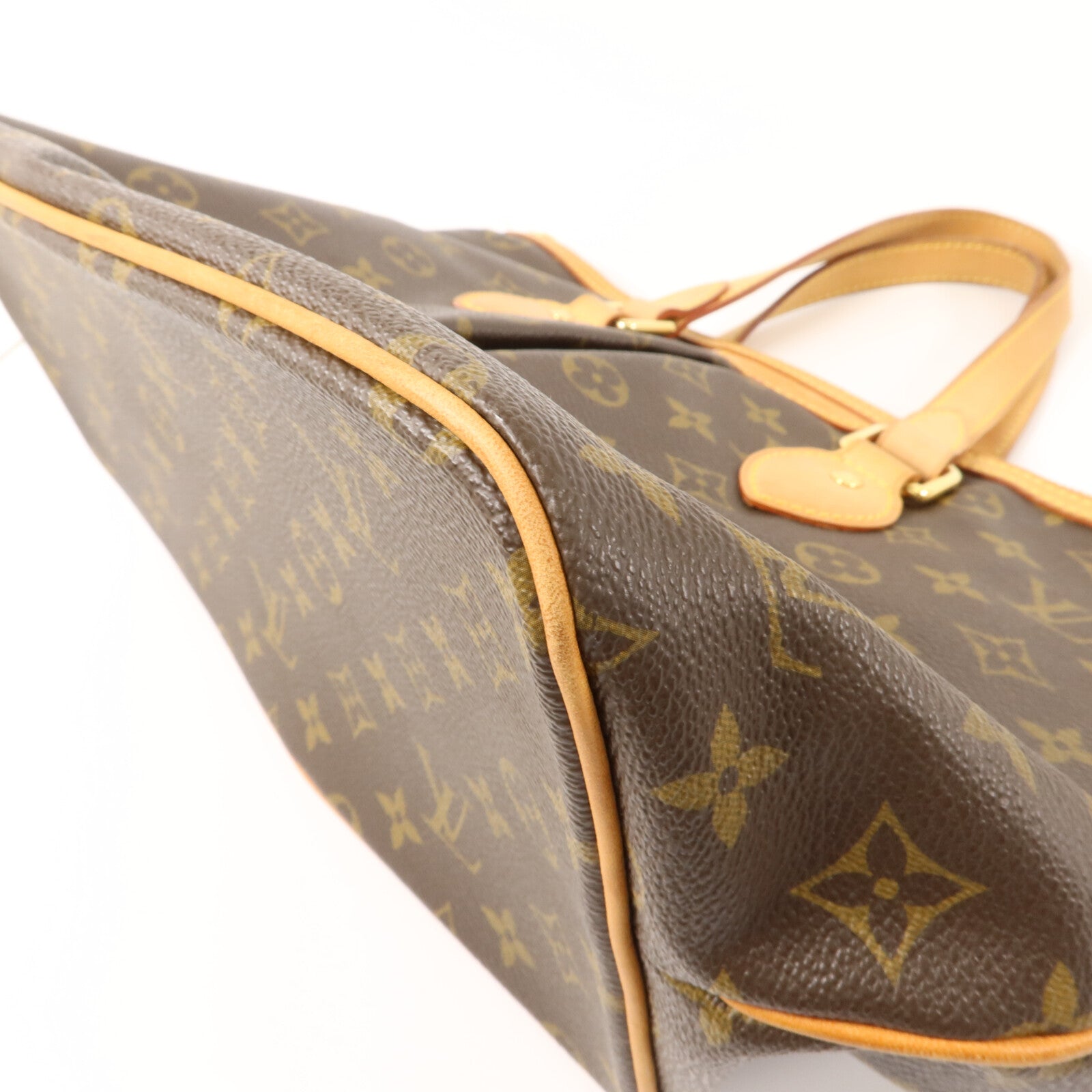 LOUIS VUITTON Monogram Palermo PM金扣手挽肩背兩用袋棕色