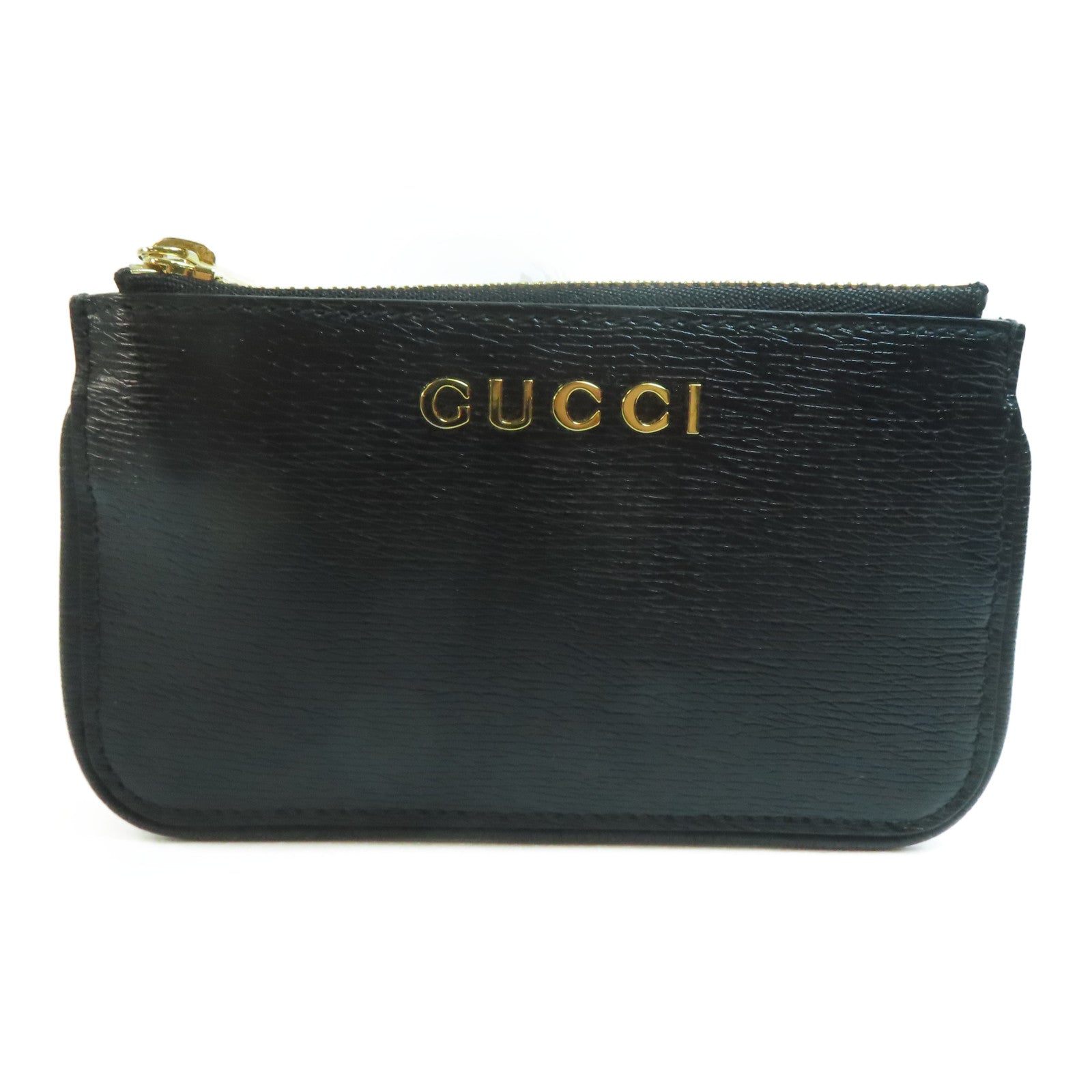 GUCCI 牛皮皮革Pouch Wallet金扣零錢包