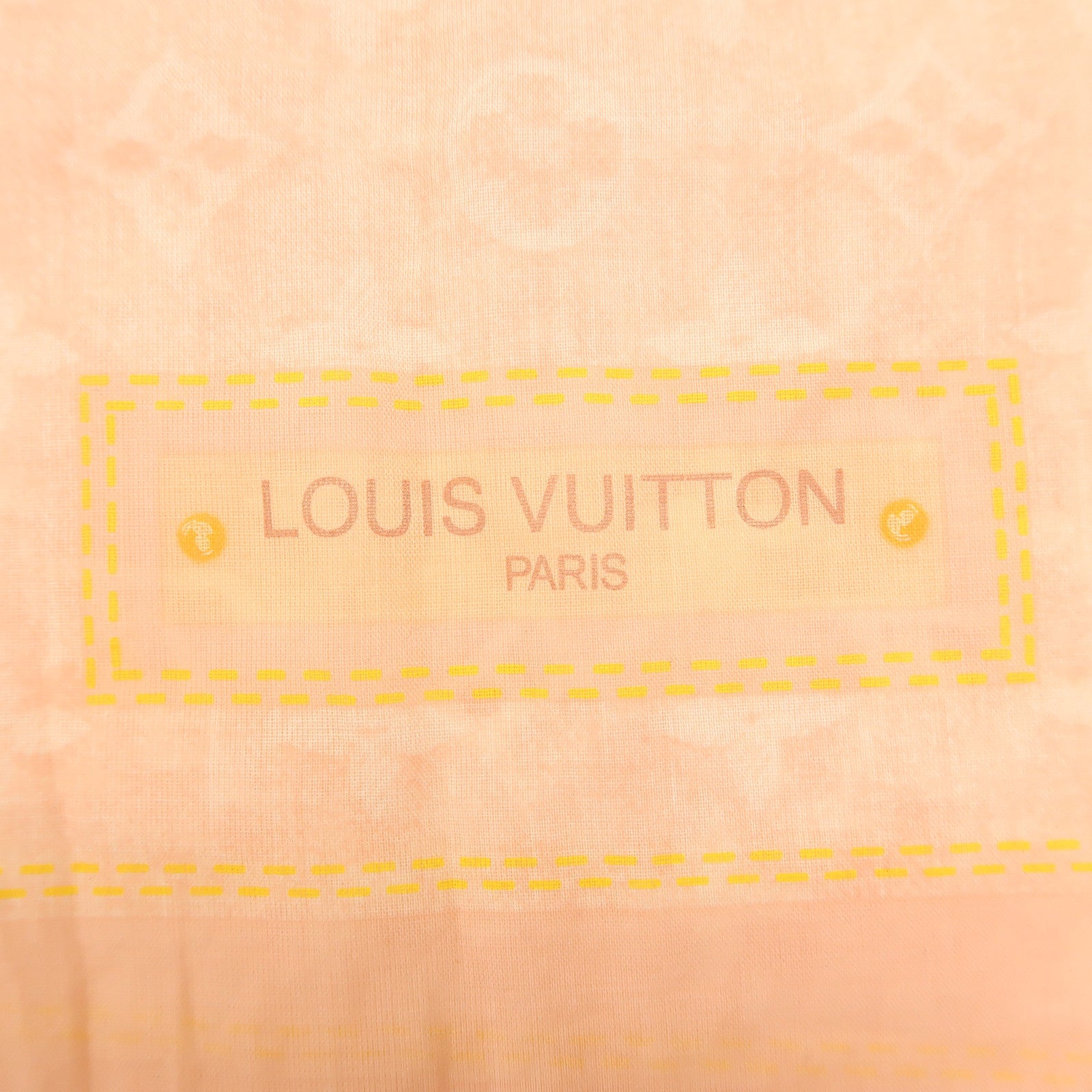 LOUIS VUITTON LV Scarf Silk Pink/Yellow
