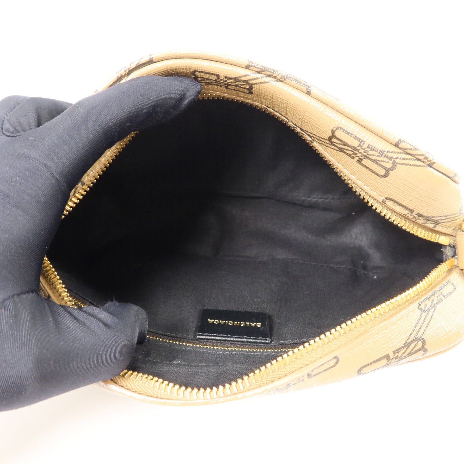 BALENCIAGA 塗層帆布Signature BB Monogram Camera Bag肩背袋
