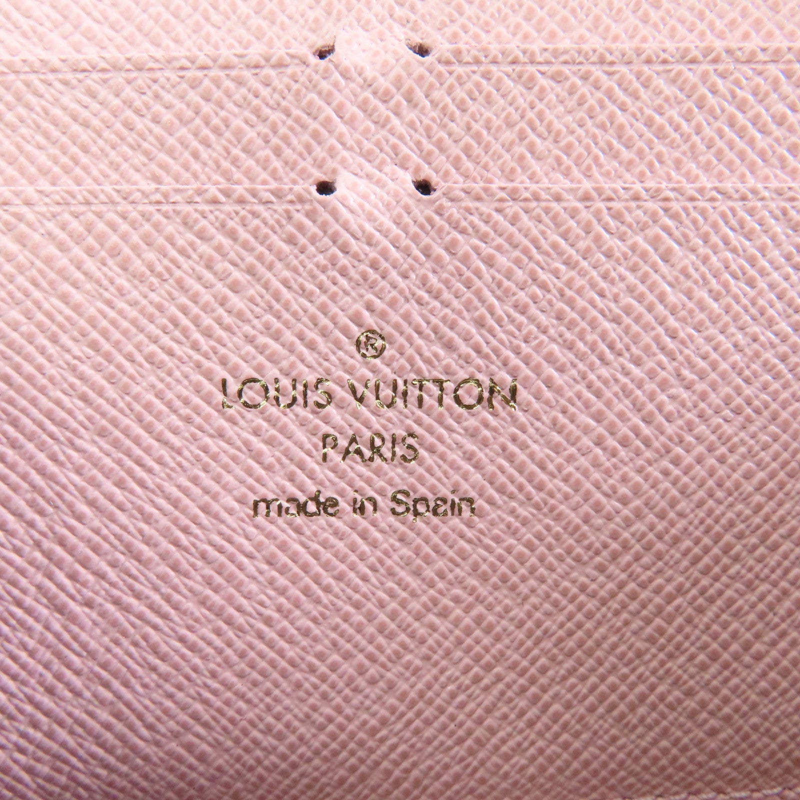LOUIS VUITTON Monogram Clemence Wallet金扣長錢包棕色/粉紅色